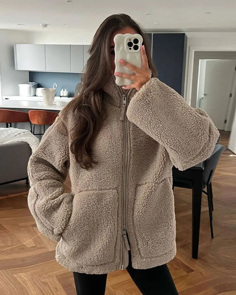 ANNAMARIE - VESTE TEDDY ÉLÉGANTE