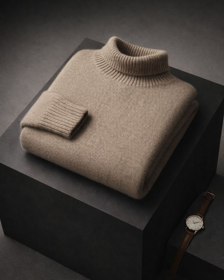 PULL DOUX AVEC COL HAUT
