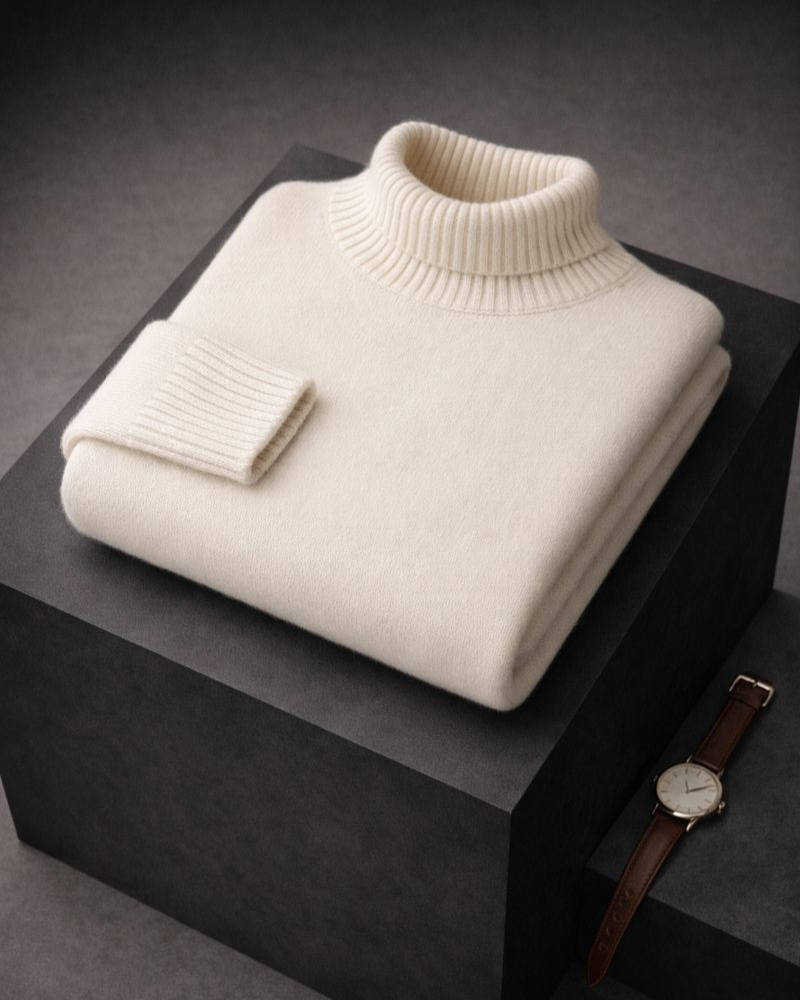 PULL DOUX AVEC COL HAUT