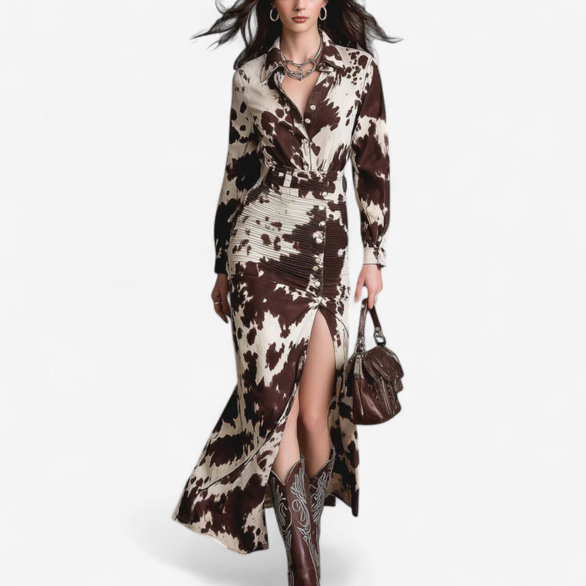 Dolores™ Élégante robe imprimée
