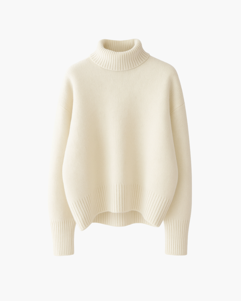PULL DOUX AVEC COL HAUT
