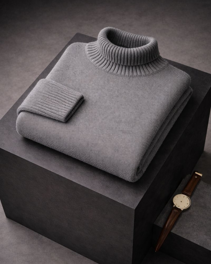 PULL DOUX AVEC COL HAUT