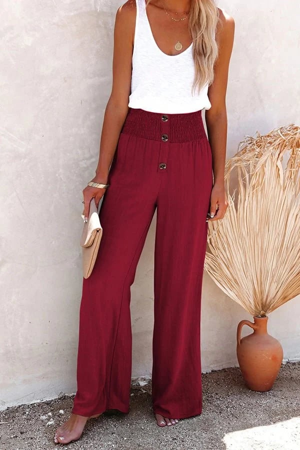 Riana™ | Pantalon taille haute coupe relax