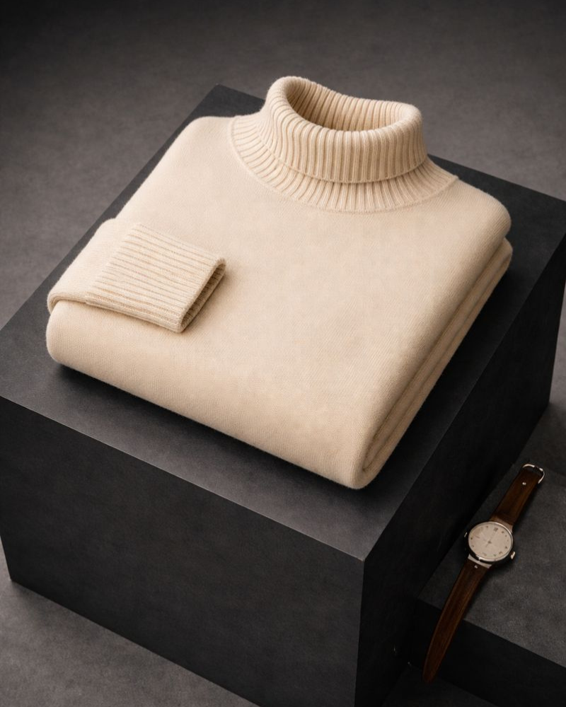 PULL DOUX AVEC COL HAUT