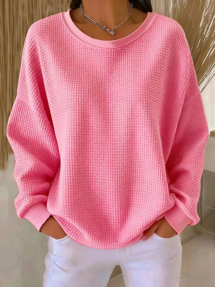 Sylvia | Sweat Femme Doux Oversize Chaud et Confortable pour un Style Élégant
