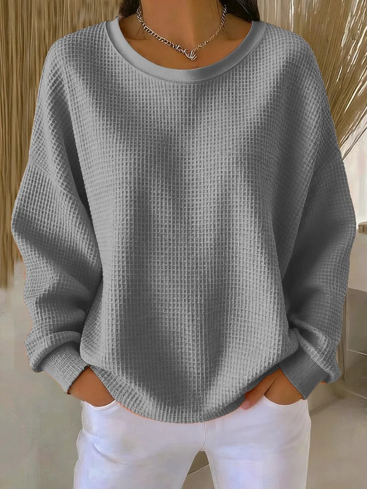Sylvia | Sweat Femme Doux Oversize Chaud et Confortable pour un Style Élégant