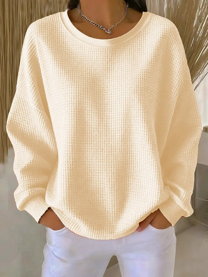 Sylvia | Sweat Femme Doux Oversize Chaud et Confortable pour un Style Élégant