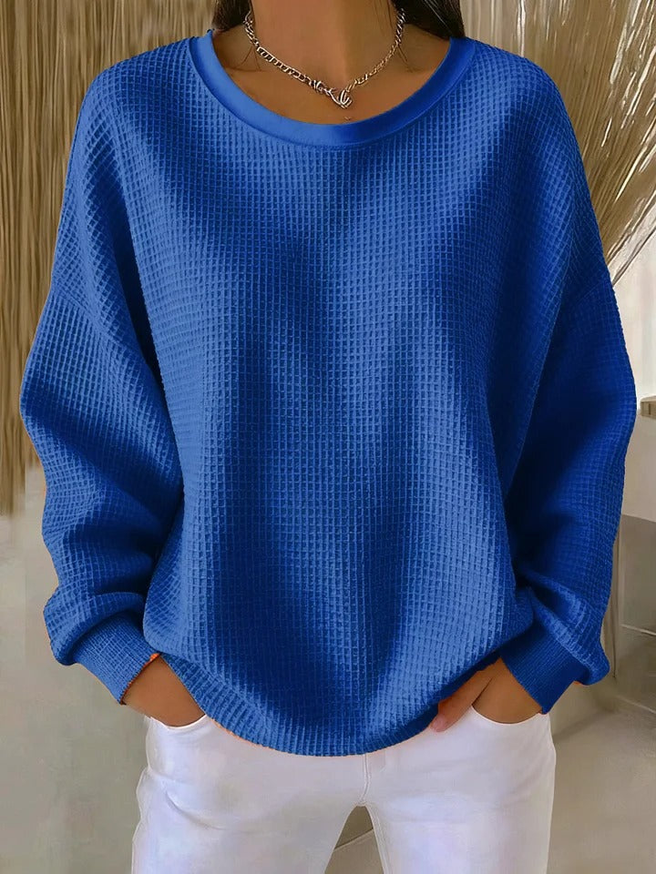 Sylvia | Sweat Femme Doux Oversize Chaud et Confortable pour un Style Élégant