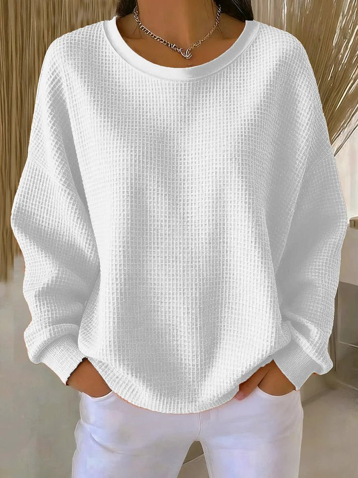 Sylvia | Sweat Femme Doux Oversize Chaud et Confortable pour un Style Élégant