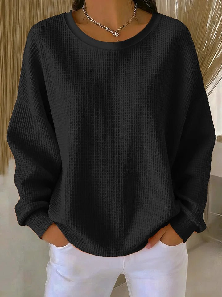 Sylvia | Sweat Femme Doux Oversize Chaud et Confortable pour un Style Élégant