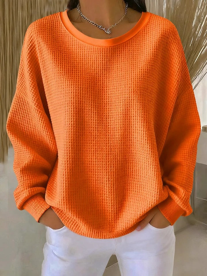 Sylvia | Sweat Femme Doux Oversize Chaud et Confortable pour un Style Élégant