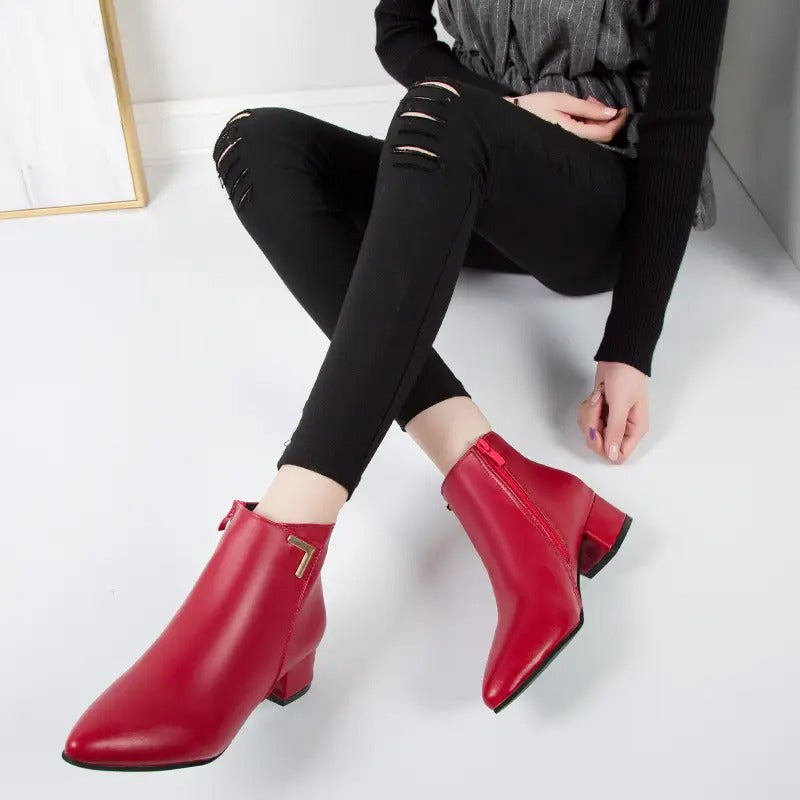 Adelina® - Bottines Orthopédiques Élégantes en Cuir⏐Édition Premium
