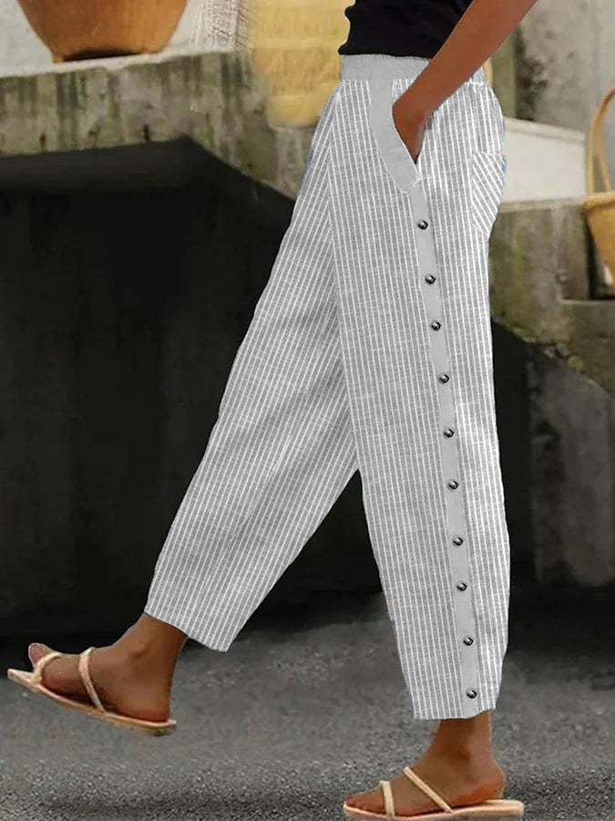 Romé | Pantalon estival rayé