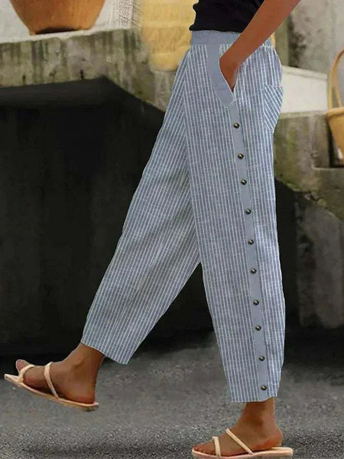Romé | Pantalon estival rayé