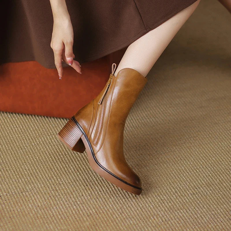 Élodie | Bottines Cuir PU