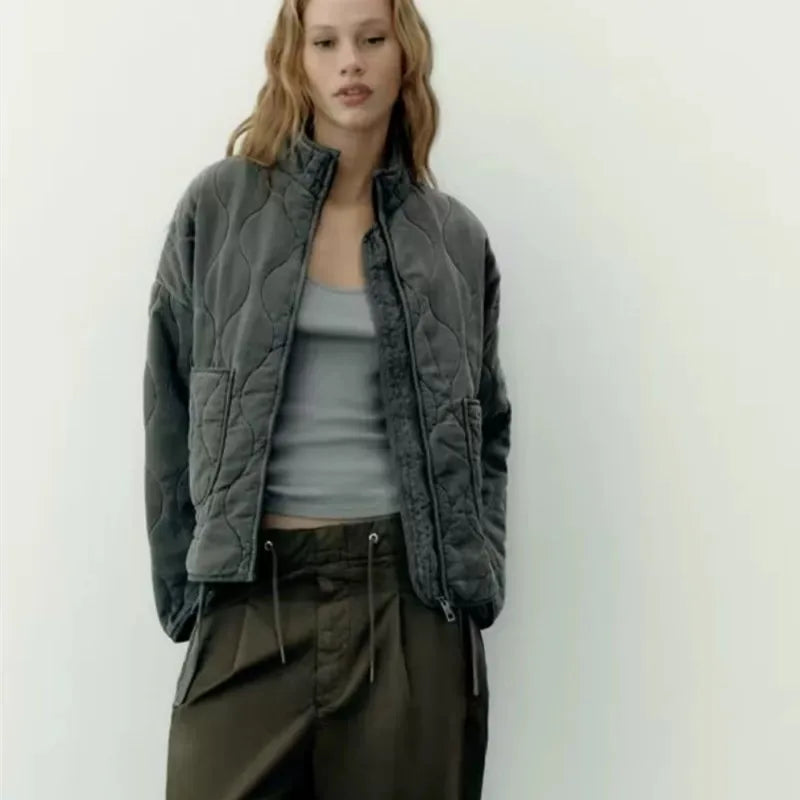 Arnalie - Veste Quotidienne avec Détails de Poche