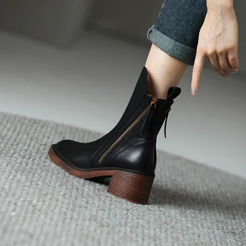 Élodie | Bottines Cuir PU