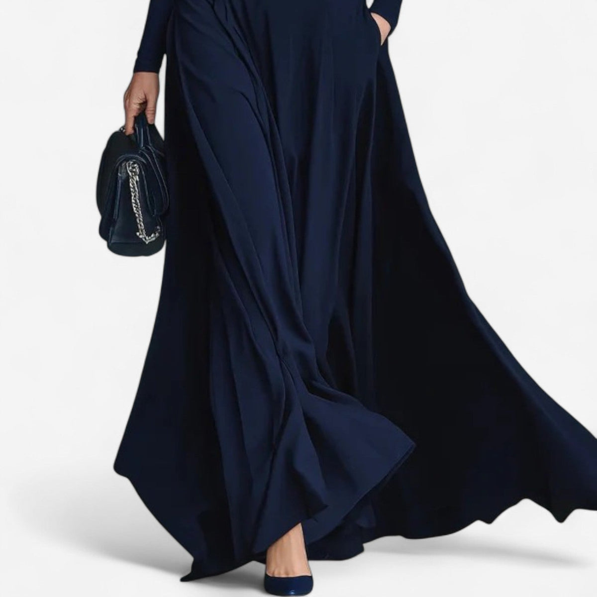 Yvelise™ Robe longue à col haut