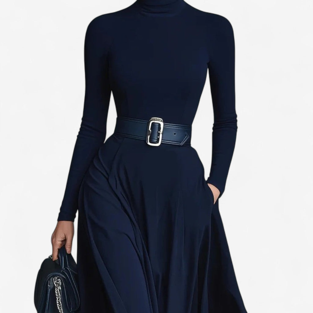 Yvelise™ Robe longue à col haut