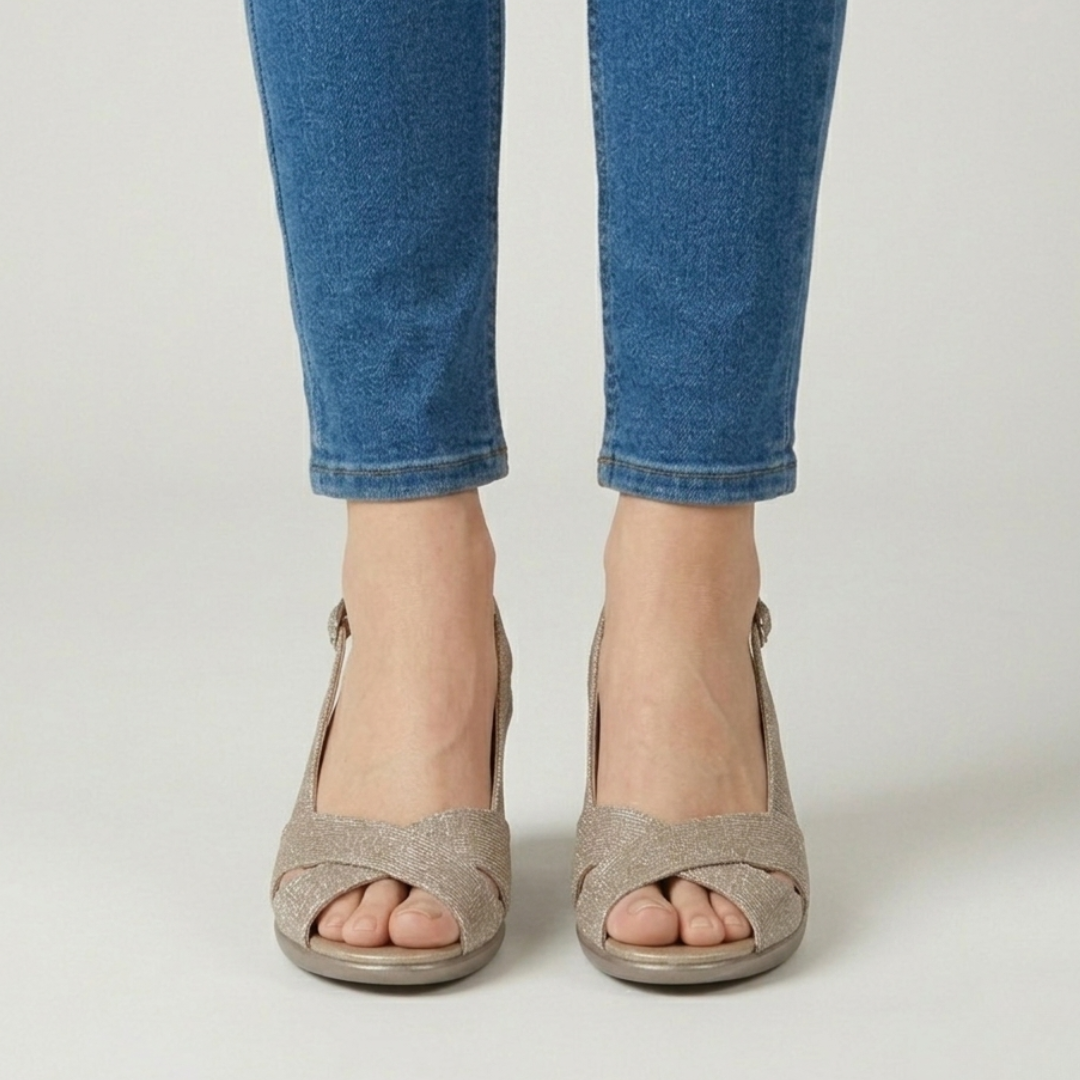 Zora – Sandale confortable pour femme à talon