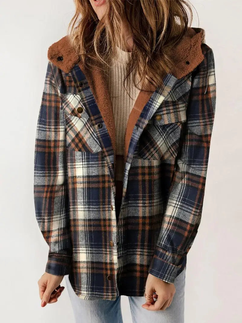 Di Lana | Veste à Carreaux Douillette Doublée en Fleece